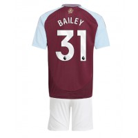 Maglia Calcio Aston Villa Leon Bailey #31 Prima Divisa Bambino 2024-25 Manica Corta (+ pantaloncini)